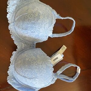 Victoria's Secret PINK Lace Bra in Soft Blue